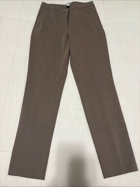 H&M Women's Straight-Leg Pants in Brown Taupe